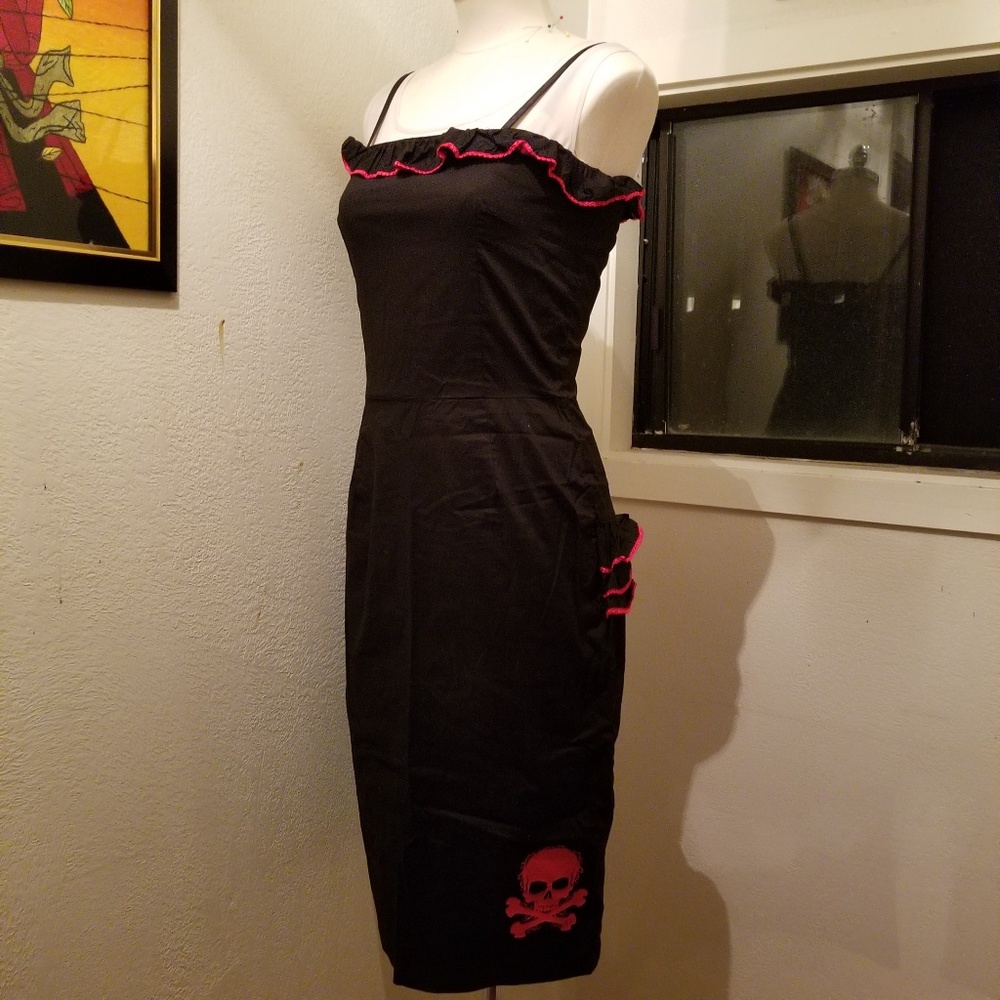 Lucky 13 Mexicana Skull & Crossbones Pinup Dress